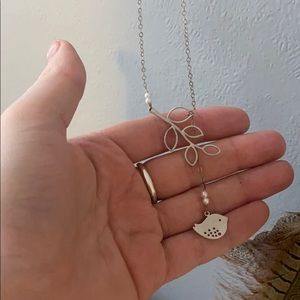 Dainty bird necklace